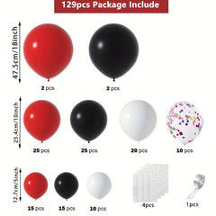 Red Arch Wreath Balloon Chain Set Birthday Wedding Party Supplies