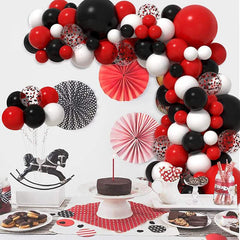 Red Arch Wreath Balloon Chain Set Birthday Wedding Party Supplies