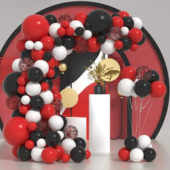 Red Arch Wreath Balloon Chain Set Birthday Wedding Party Supplies