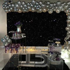 Night Sky Star Backdrop 210 x 149 Perfect for Shower Party Birthday Party