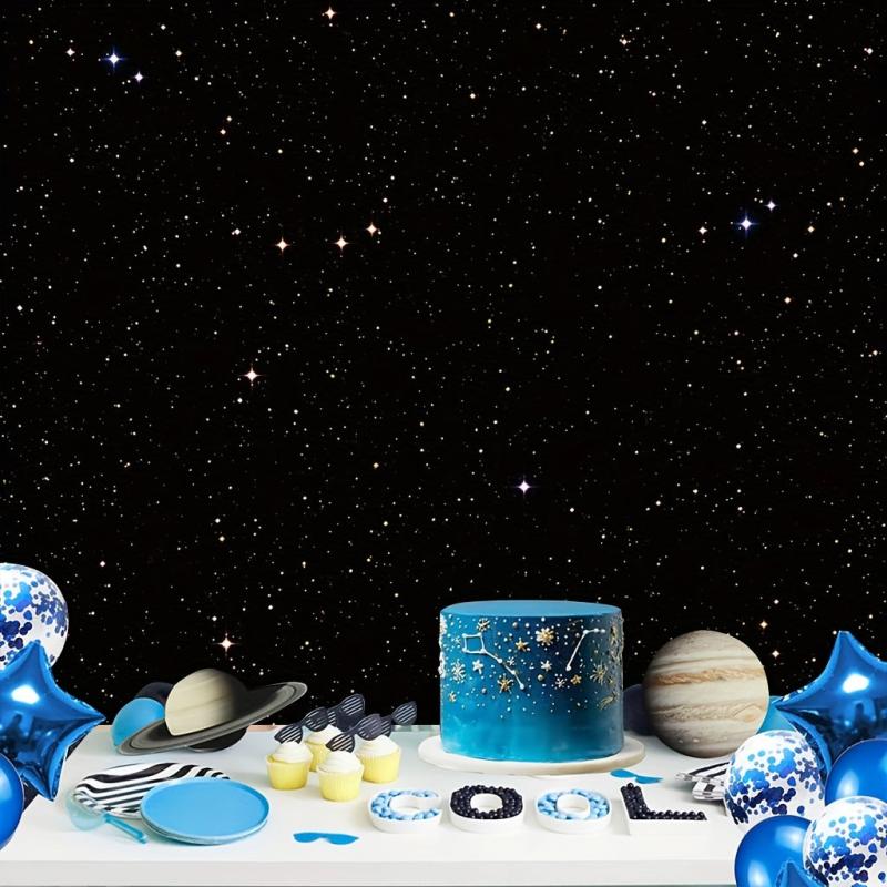 Night Sky Star Backdrop 210 x 149 Perfect for Shower Party Birthday Party
