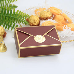 20pcs Envelope Shape Gift Boxes for Wedding Favor Candy Box DIY Birthday Party