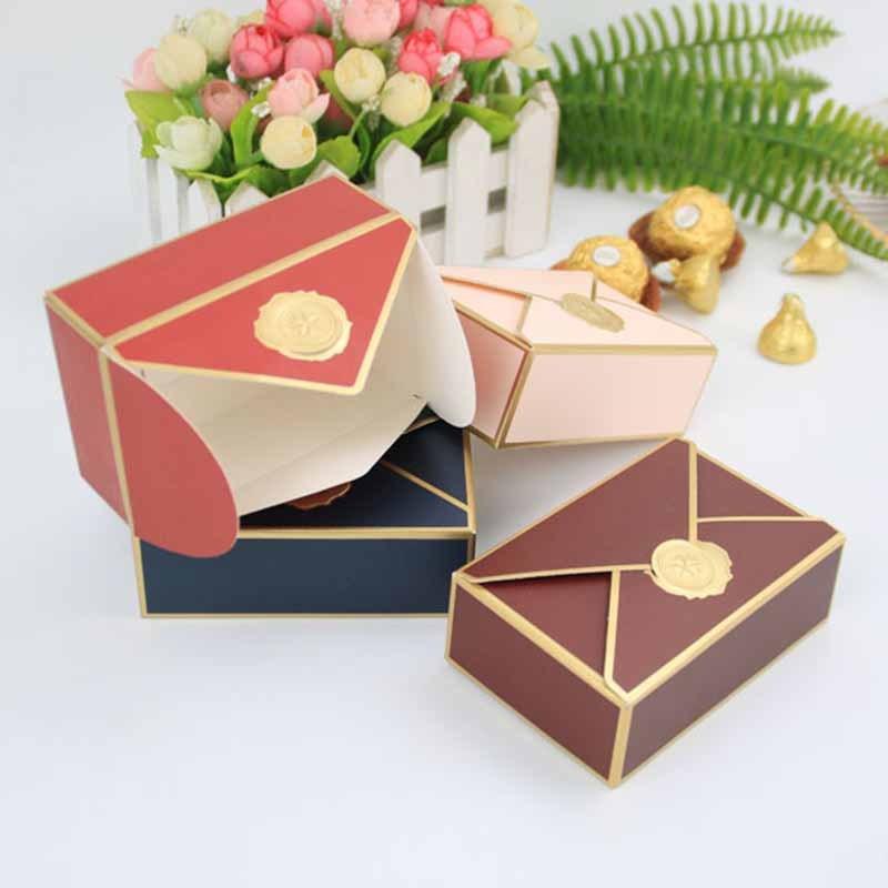 20pcs Envelope Shape Gift Boxes for Wedding Favor Candy Box DIY Birthday Party