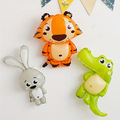 Jungle Animal Foil Balloons for Baby Shower and Birthday Party Decor