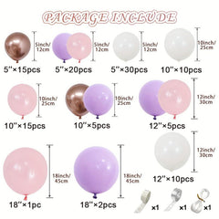 146pcs Lavender Pink Balloon Garland Kit for Baby Shower Wedding