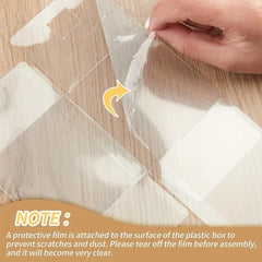 10pcs Clear Candy Boxes Mini Desserts Packing Box Party Favors Box Packs