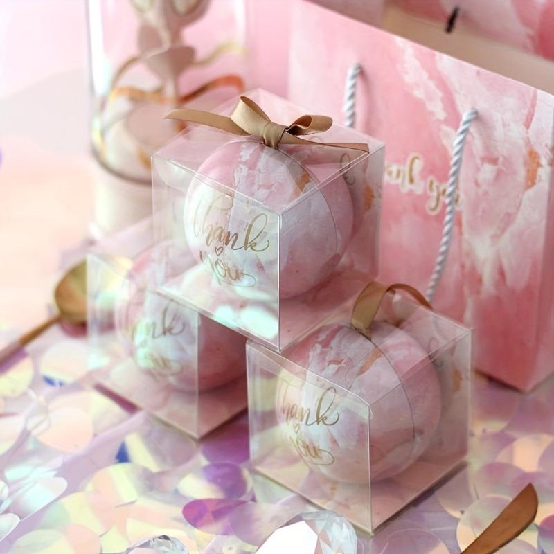 10pcs Clear Candy Boxes Mini Desserts Packing Box Party Favors Box Packs