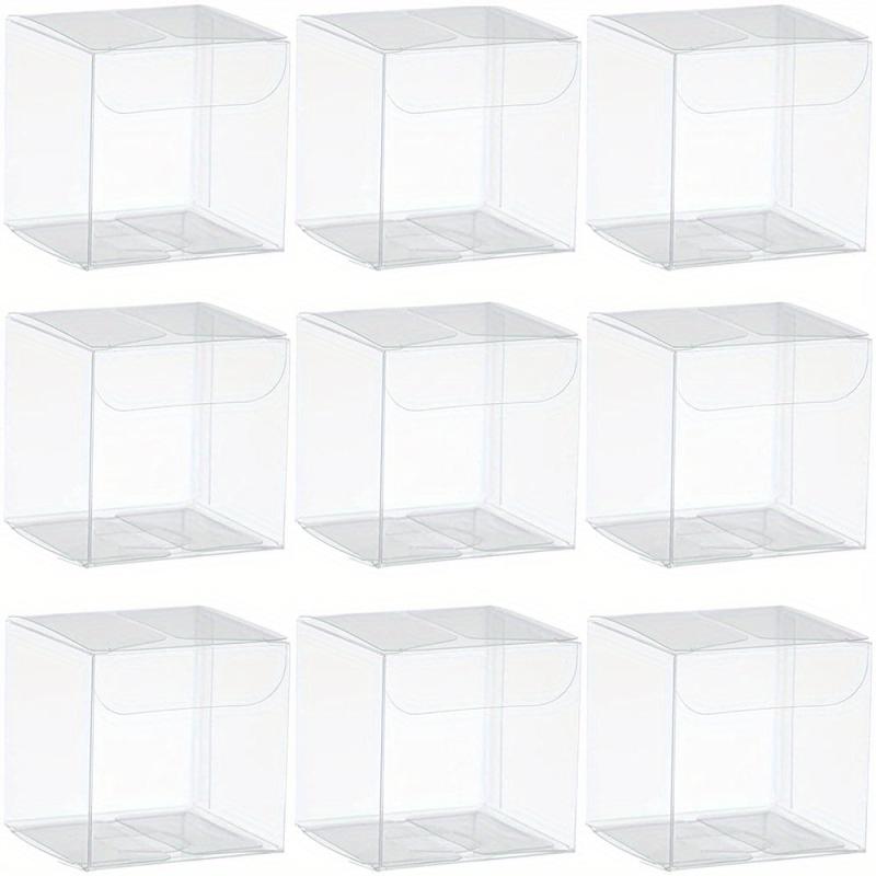 10pcs Clear Candy Boxes Mini Desserts Packing Box Party Favors Box Packs