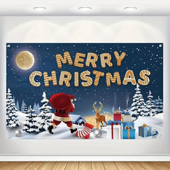 Merry Christmas Banner 109x179cm - Christmas Party Decorations