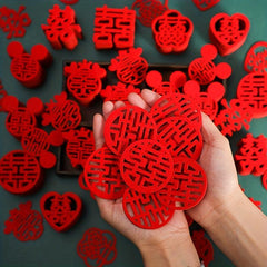 30pcs Wedding Room Decoration Stickers Happy Event Cartoon Stickers