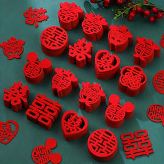 30pcs Wedding Room Decoration Stickers Happy Event Cartoon Stickers