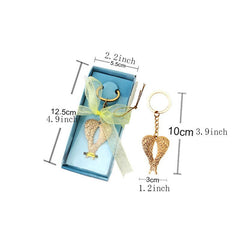 Angel's Wing Key Chain Pendant Car Pendant Small Gift Alloy Key Chain