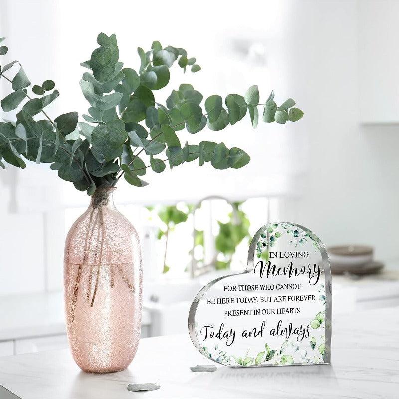 Wedding Memorial Sign In Memory Of Acrylic Heart