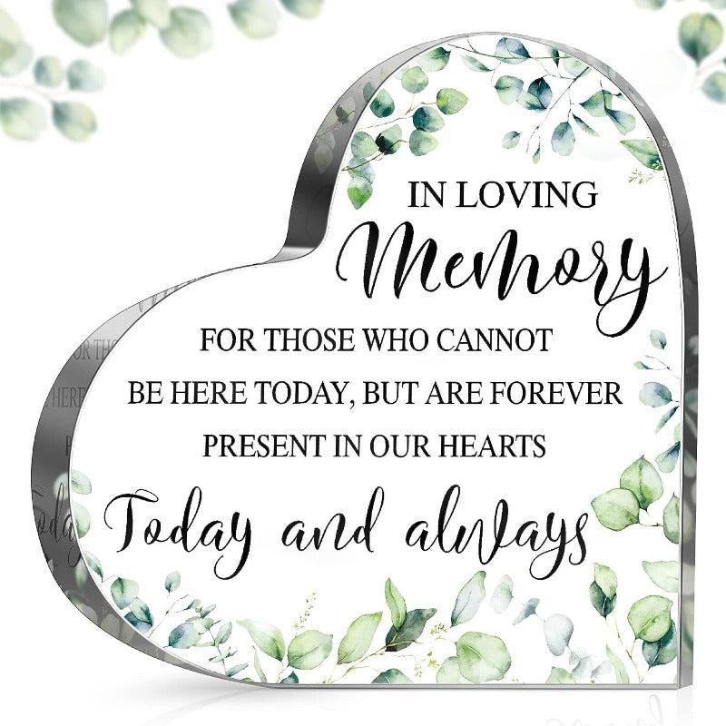 Wedding Memorial Sign In Memory Of Acrylic Heart