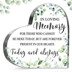 Wedding Memorial Sign In Memory Of Acrylic Heart