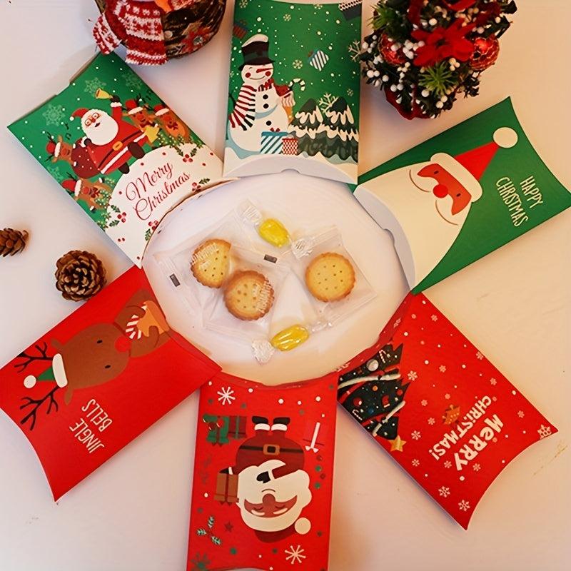 Festive Christmas Ghost Candy Pillow Box for Parties