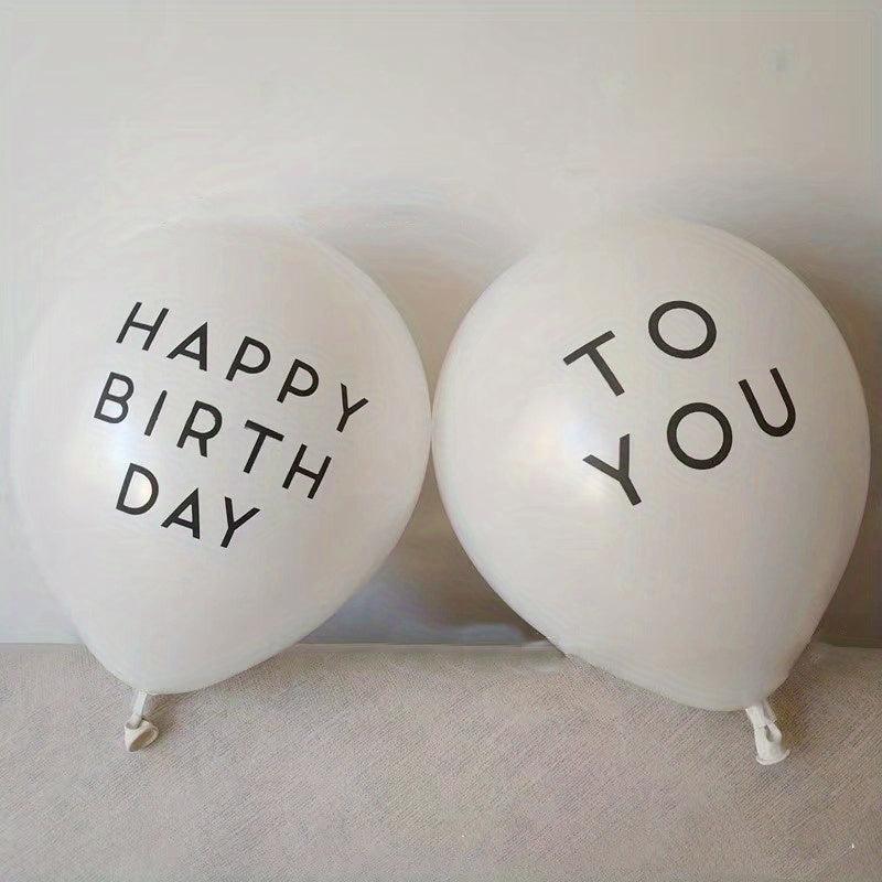 Happy Birthday To You Latex Balloon Decoration