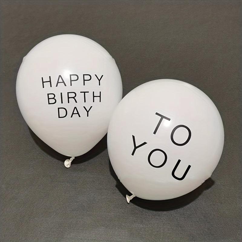 Happy Birthday To You Latex Balloon Decoration