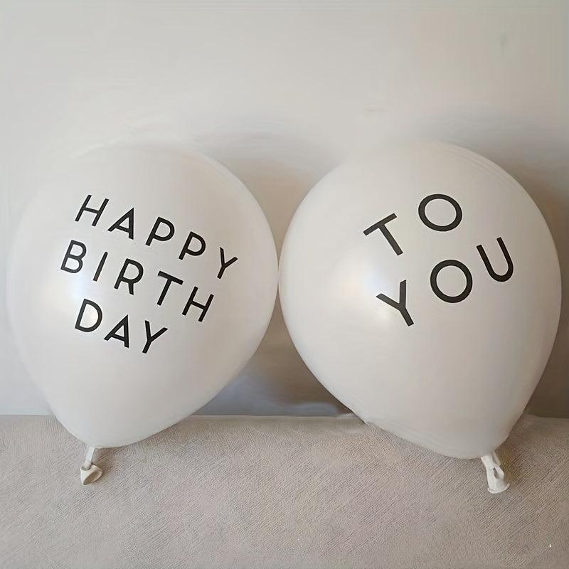 Happy Birthday To You Latex Balloon Decoration