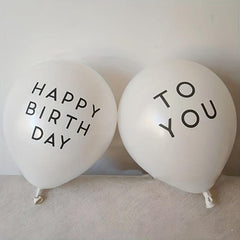 Happy Birthday To You Latex Balloon Decoration