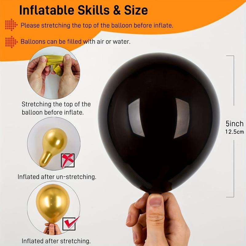 200pcs 5 Inch 12 Latex Balloons Birthday Halloween Graduation Party Decor
