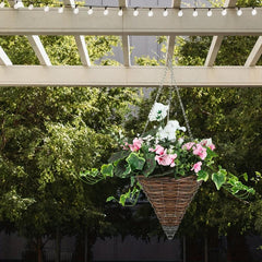 Artificial Vine Morning Glories Basket Hanging Plant Home Decor