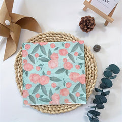 20pcs Vintage Wild Flower Printed Napkins for Wedding Tea Party