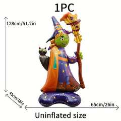 Halloween Witch Base Balloon Decoration for Party Scenes