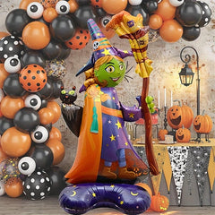 Halloween Witch Base Balloon Decoration for Party Scenes