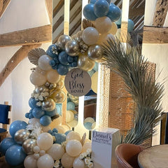 165pcs Slate Golden Balloon Garland Arch Kit for Boys Baby Shower