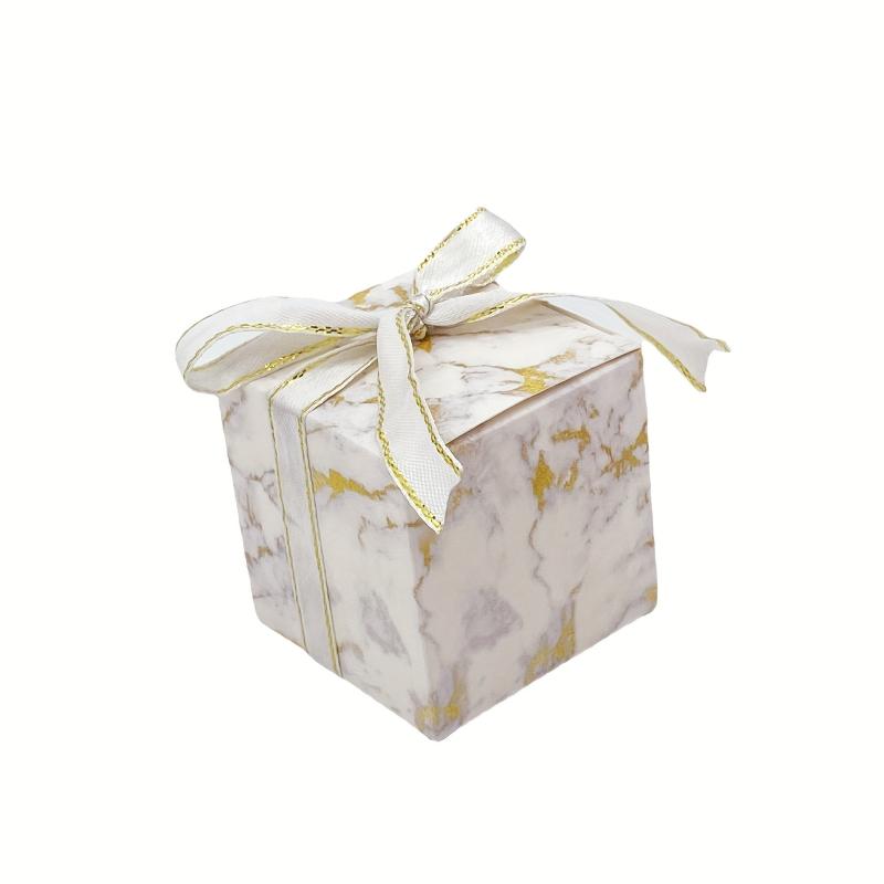 10pcs Marble Style Candy Boxes Wedding Favors Guest Party Supplies