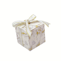 10pcs Marble Style Candy Boxes Wedding Favors Guest Party Supplies