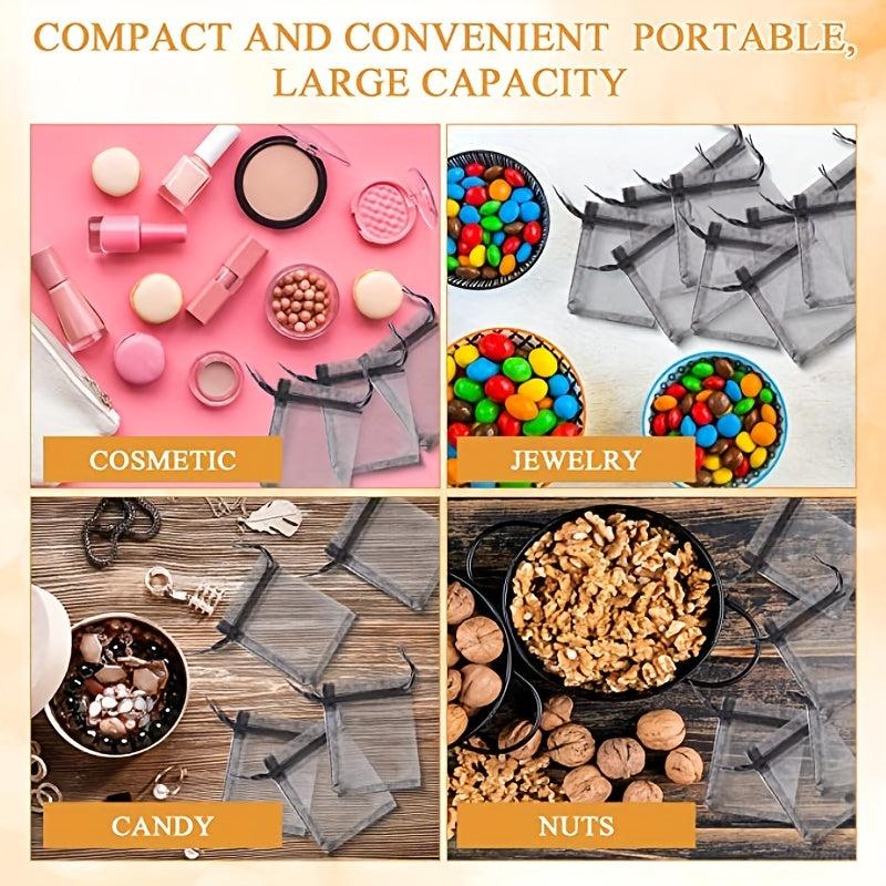 100pcs Organza Drawstring Bag Holiday Goody Bags