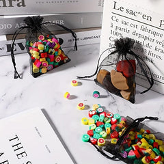 100pcs Organza Drawstring Bag Holiday Goody Bags