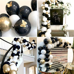 Golden Balloon Garland Arch Kit 4.88m Graduation Birthday Wedding Party