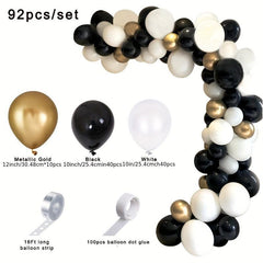 Golden Balloon Garland Arch Kit 4.88m Graduation Birthday Wedding Party