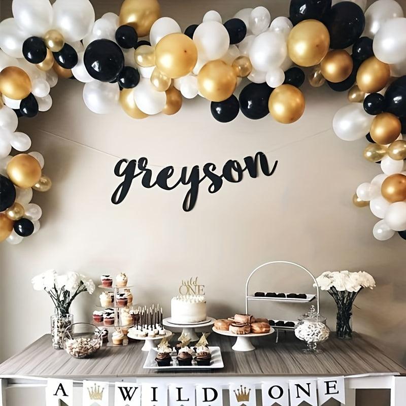 Golden Balloon Garland Arch Kit 4.88m Graduation Birthday Wedding Party