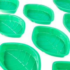 6pcs Palm Leaf Food Tray Set for Jungle Island Party Decor