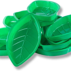 6pcs Palm Leaf Food Tray Set for Jungle Island Party Decor