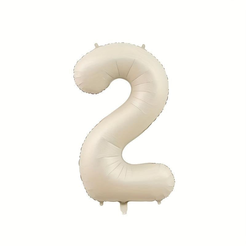 1pc Milk Digital Aluminum Film Balloon Birthday Party Decoration