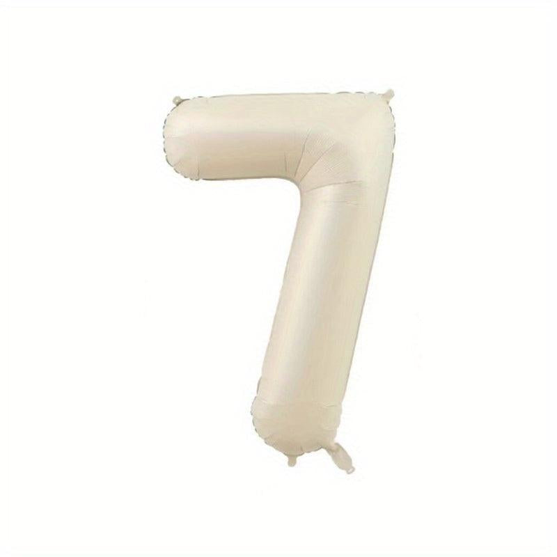 1pc Milk Digital Aluminum Film Balloon Birthday Party Decoration