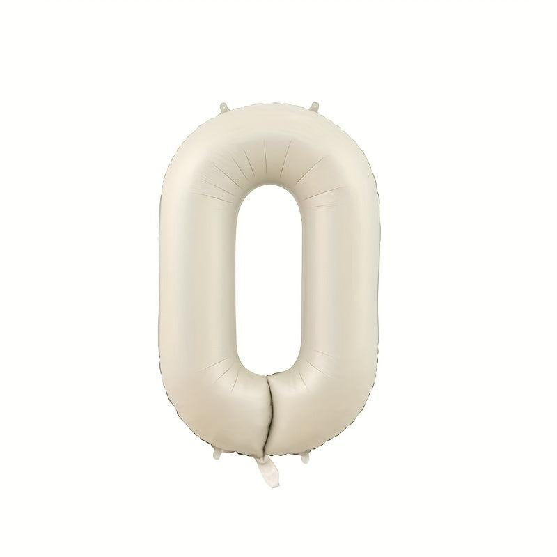 1pc Milk Digital Aluminum Film Balloon Birthday Party Decoration