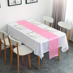 10 Pack Pink Satin Table Runner 30 48 X 274 32 Cm Long Wedding