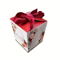 20pcs Ribbon Jade Seal Style Wedding Candy Boxes
