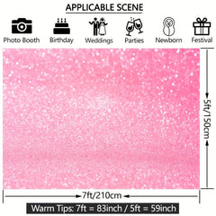 Pink Bokeh Photography Backdrop 36x152 Shinny Abstract Halos Background