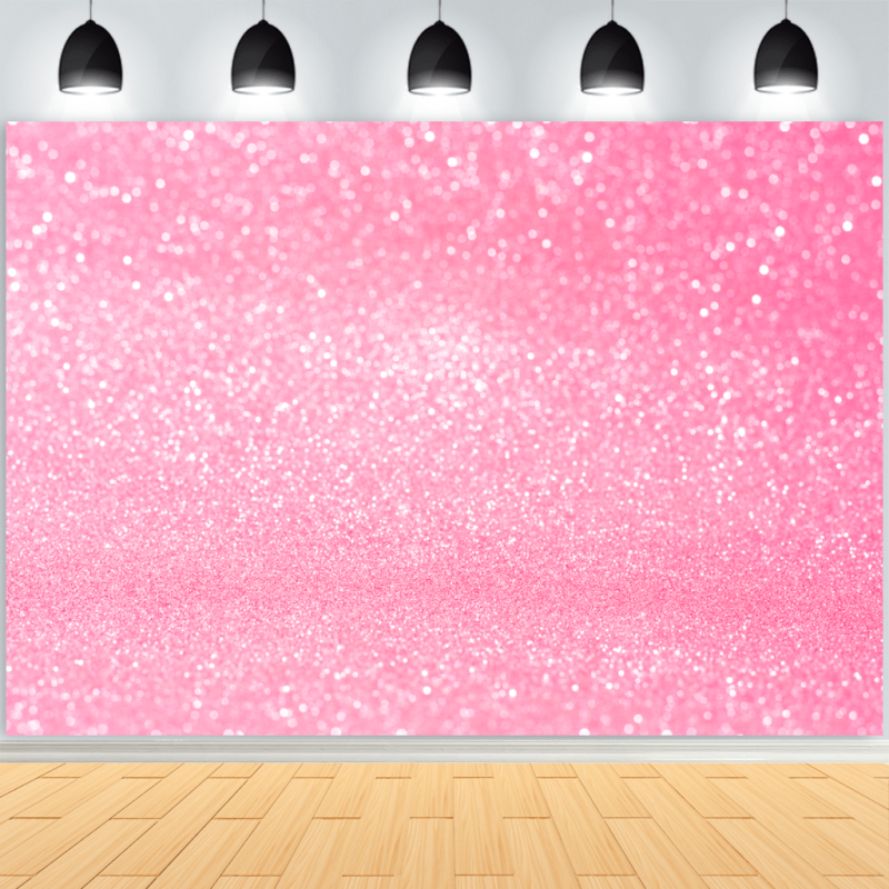 Pink Bokeh Photography Backdrop 36x152 Shinny Abstract Halos Background