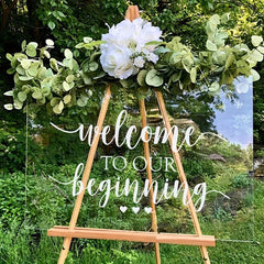 6pcs Square Panel Clear Acrylic Sheet Crafting DIY Wedding Sign Display