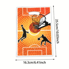 10pcs Football Pearlescent Film Gift Bags, Party Favor Candy Bags