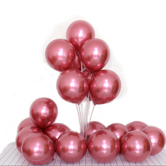 50pcs Round Metal Balloon 25 Birthday Party Decoration Wedding Proposal