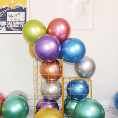 50pcs Round Metal Balloon 25 Birthday Party Decoration Wedding Proposal